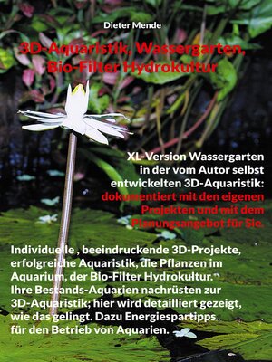 cover image of 3D-Aquaristik, Wassergarten, Bio-Filter Hydrokultur